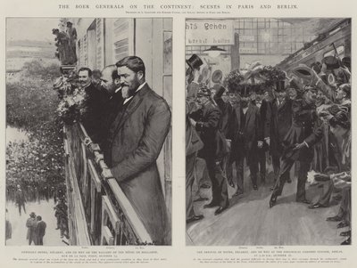 Boergeneralerne på kontinentet, scener i Paris og Berlin af Louis Remy Sabattier
